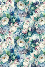 Load image into Gallery viewer, Linens Unlimited Cotton Kimono (Blue Floral)