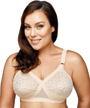 Load image into Gallery viewer, Playtex 18 Hour Cross Your Heart Wire-Free Lace Bra - Beige