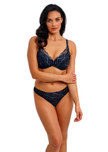 Load image into Gallery viewer, Wacoal Mayumi Underwire Plunge Lace Bra (Midnight)