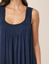 Load image into Gallery viewer, Papinelle Kate Modal Soft Pleat Front Nightie (Navy)