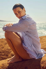 Load image into Gallery viewer, Sunseeker Summer Stripe Painters Shirt - Blue