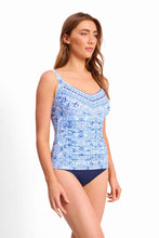 Load image into Gallery viewer, Sunseeker Cowboy DD-E Ruched Underwire Singlet - Blue