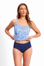 Load image into Gallery viewer, Sunseeker Cowboy DD-E Ruched Underwire Singlet - Blue