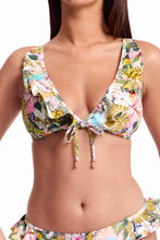 Load image into Gallery viewer, Sunseeker White Lotus Frill Bikini Top - White