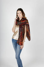 Load image into Gallery viewer, Carmen Kirstein NZ inspired silk scarf (Thermal Acivity)