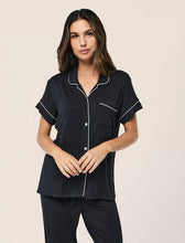 Load image into Gallery viewer, Papinelle Kate Modal Soft Crop PJ (Black)