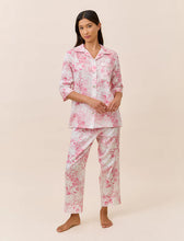 Load image into Gallery viewer, Papinelle Toile De Jouy Crop PJ Set (Pink Lemonade)