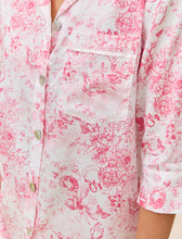 Load image into Gallery viewer, Papinelle Toile De Jouy Crop PJ Set (Pink Lemonade)
