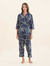 Load image into Gallery viewer, Papinelle Cheri Blossom Crop PJ Set (Navy)