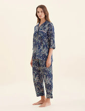 Load image into Gallery viewer, Papinelle Cheri Blossom Crop PJ Set (Navy)