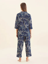 Load image into Gallery viewer, Papinelle Cheri Blossom Crop PJ Set (Navy)