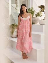 Load image into Gallery viewer, Papinelle Cheri Blossom Lace Front Maxi Nightie (Pink Lemonade)