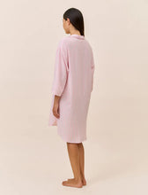 Load image into Gallery viewer, Papinelle Sabine Seersucker Stripe Nightshirt (Pink Lemonade)