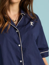 Load image into Gallery viewer, Papinelle Karen Walker Runaway Girl Boxer PJ Set (Deep Indigo)