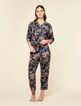 Load image into Gallery viewer, Papinelle Layla Crop PJ Set (Navy)