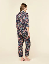 Load image into Gallery viewer, Papinelle Layla Crop PJ Set (Navy)