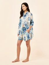 Load image into Gallery viewer, Papinelle x Karen Walker Romantic Floral Flowy Boxer PJ Set (Teal)