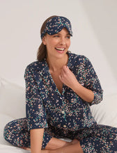 Load image into Gallery viewer, Papinelle Cheri Blossom Crop PJ Set (Navy)