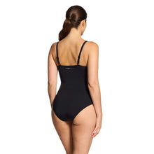 Load image into Gallery viewer, Zoggs Chlorine Resistant Ruched Front Freesia (Black)