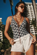 Load image into Gallery viewer, Sea Level Costa Chain Link Longline One Piece Swimsuit (Black)