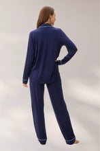 Load image into Gallery viewer, Givoni 7LE92 - Pyjama Set With Piping (Navy)