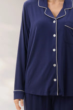 Load image into Gallery viewer, Givoni 7LE92 - Pyjama Set With Piping (Navy)