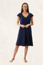 Load image into Gallery viewer, Givoni 6LE67 Short Sleeve Short Nightie (Navy)