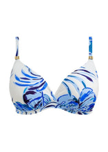 Load image into Gallery viewer, Fantasie Kefalonia Tranquil Blue Uw Plunge Bikini Top (Tranquil Blue)