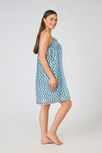 Load image into Gallery viewer, Arabella MD 866 F6 Short Nightie/ Dress (Turquoise Paisley)