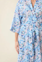 Load image into Gallery viewer, Givoni Bari Mid Length Wrap Robe (Blue)