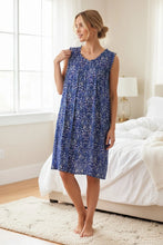 Load image into Gallery viewer, GIVONI - Elba Sleeveless Short Nightie (Navy)