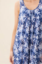 Load image into Gallery viewer, Givoni Trieste Sleeveless short nightie (Navy)