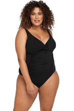 Load image into Gallery viewer, Artesands Delacroix Chlorine Resistant One Piece Swimsuit (Black)