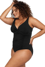 Load image into Gallery viewer, Artesands Delacroix Chlorine Resistant One Piece Swimsuit (Black)
