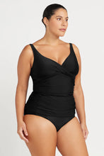 Load image into Gallery viewer, Artesands Hues Delacroix Multifit Cup Tankini Top (Black)