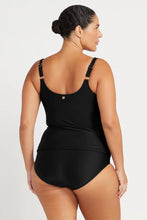 Load image into Gallery viewer, Artesands Hues Delacroix Multifit Cup Tankini Top (Black)