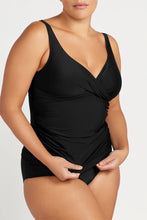 Load image into Gallery viewer, Artesands Hues Delacroix Multifit Cup Tankini Top (Black)