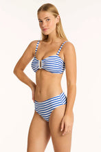 Load image into Gallery viewer, Sea Level Amalfi U Bar Bandeau Blue Stripe