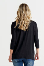 Load image into Gallery viewer, Betty Basics Geneva Long Sleeve Tee BB524 - Black