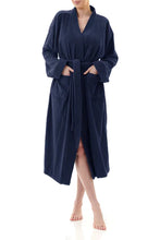 Load image into Gallery viewer, Givoni 9DG63 Mid Length Unisex Cotton Towelling  Robe (Navy)
