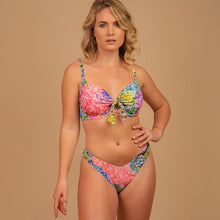 Load image into Gallery viewer, Moontide Hydrangea Underwired Tie Front Bikini Top
