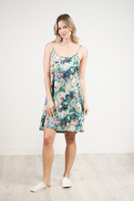 Load image into Gallery viewer, Linens Unlimited Botanical Bloom Strappy Nightie (Blue Floral)