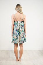 Load image into Gallery viewer, Linens Unlimited Botanical Bloom Strappy Nightie (Blue Floral)