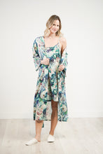 Load image into Gallery viewer, Linens Unlimited Botanical Bloom Strappy Nightie (Blue Floral)