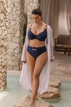 Load image into Gallery viewer, Fantasie Azores High Waist Bikini Brief (Midnight)