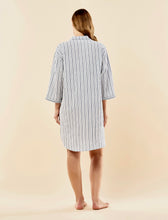 Load image into Gallery viewer, Papinelle X Karen Walker Stripe Nightshirt - Sky Blue
