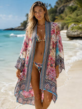 Load image into Gallery viewer, Peacock Feather ON0017 Viscose Cape/Kimono (Multi)