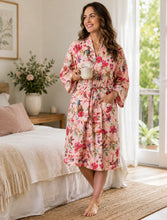 Load image into Gallery viewer, Floressents Paradise Cotton Kimono (Rose)