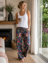 Load image into Gallery viewer, Floressents Cotton Lounge Pants (Bluestone)