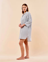 Load image into Gallery viewer, Papinelle X Karen Walker Stripe Nightshirt - Sky Blue